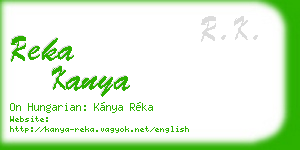 reka kanya business card